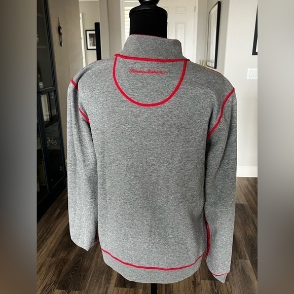 Tommy BAHAMA REVERSIBLE 3/4 ZIP SWEATSHIRT - SMALL - Picture 6 of 6